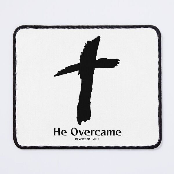 Item preview, He Overcame- Revelation 12:11 Christian Design designed and sold by RnIDesignd.