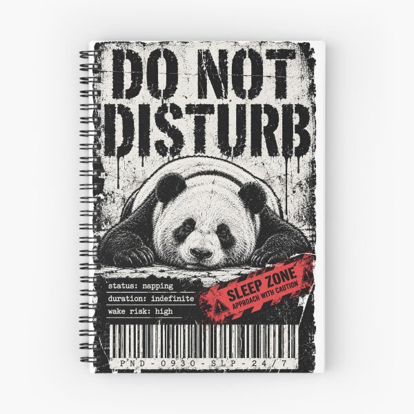Item preview, Do Not Disturb Panda Sleeping Panda Funny Introvert Graphic T-Shirt designed and sold by Gremlin Hours.