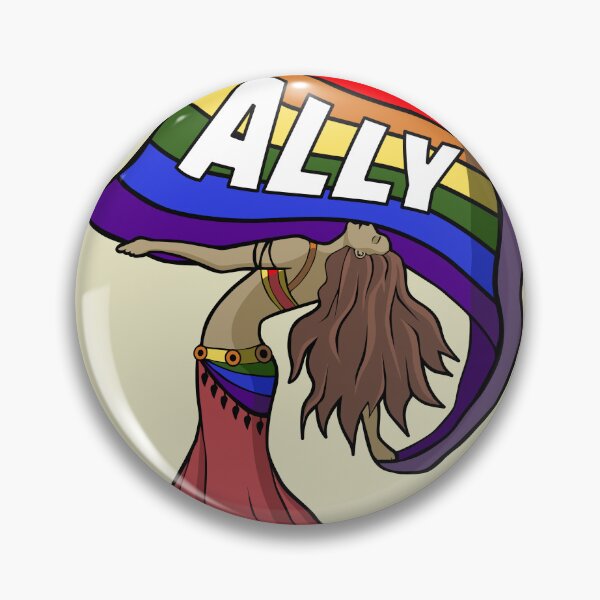 Item preview, Ally Pride Belly Dancer with Veil designed and sold by Kristi Branch Art & Design.
