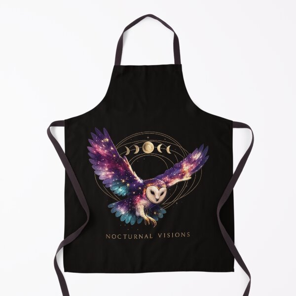 Item preview, Cosmic Barn Owl Moon Phase Galaxy Watercolor Wildlife designed and sold by EXATEES ⭐⭐⭐⭐⭐.