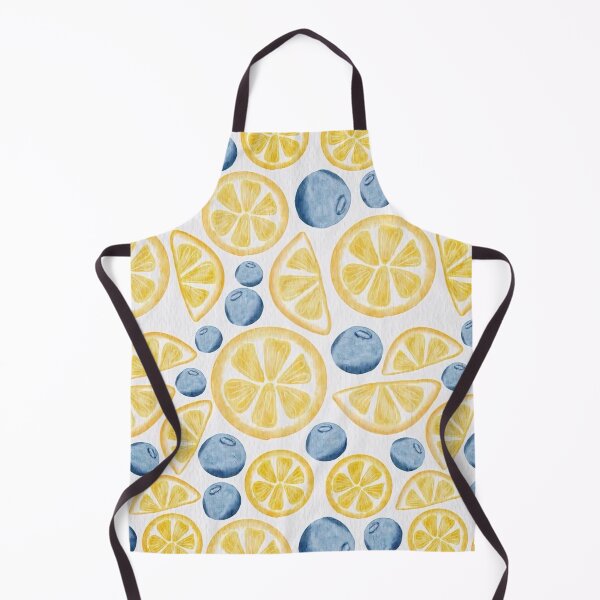 Item preview, Fresh lemon and blueberry citrus pattern designed and sold by Luv4tete.
