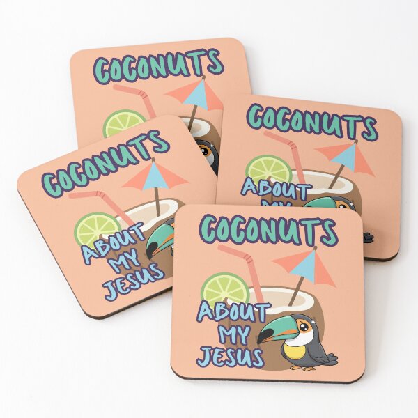 Item preview, Coconuts About Jesus Love Co Co Nuts Tropical Toucan Beach Summer  designed and sold by Forevermore.