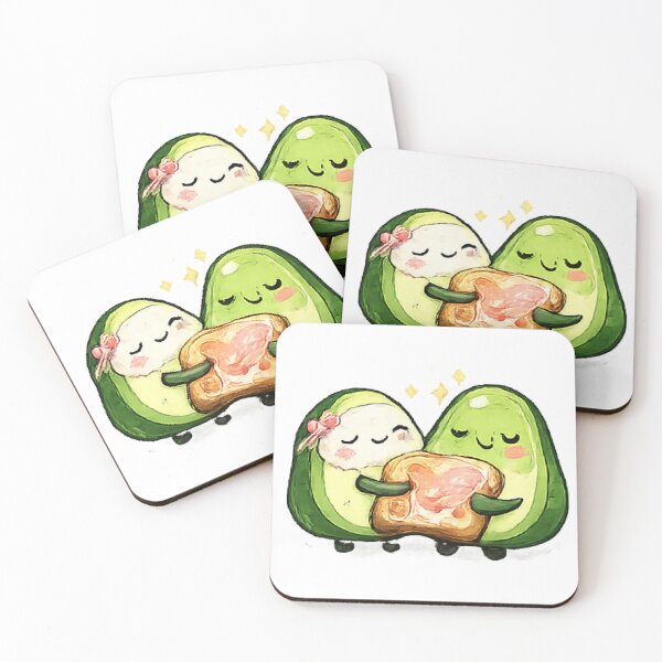 Item preview, Cute Avocado Toast Couple designed and sold by Northline Creative.