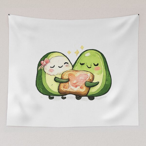Item preview, Cute Avocado Toast Couple designed and sold by Northline Creative.