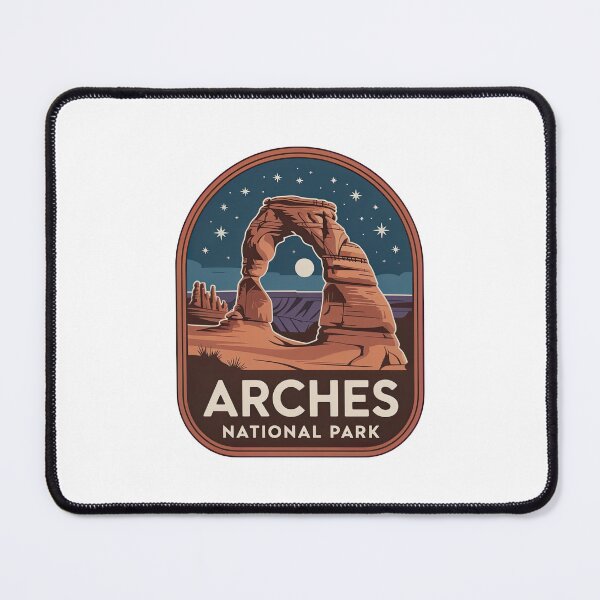 Item preview, Arches National Park Vintage Travel Badge designed and sold by Teelogic.