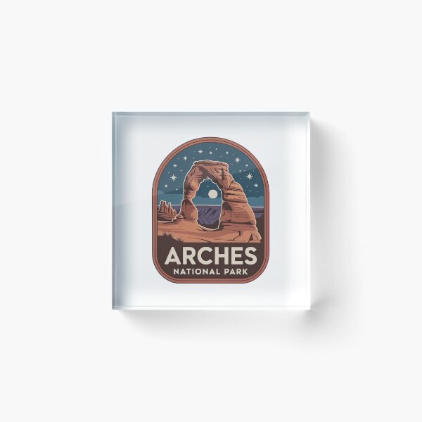 Item preview, Arches National Park Vintage Travel Badge designed and sold by Teelogic.