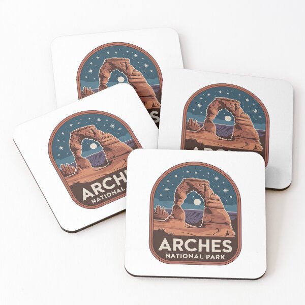 Item preview, Arches National Park Vintage Travel Badge designed and sold by Teelogic.