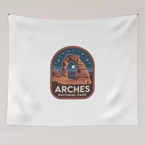 Item preview, Arches National Park Vintage Travel Badge designed and sold by Teelogic.