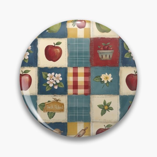 Item preview, Cottage core apple quilt pattern  designed and sold by Luv4tete.