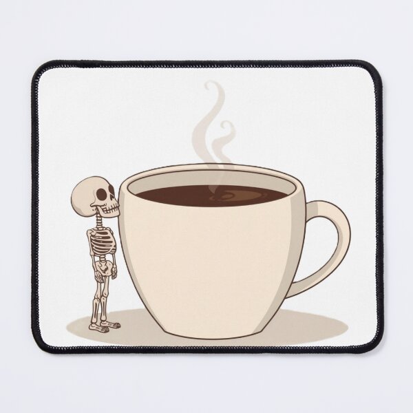 Item preview, Cute Skeleton Drinking Coffee Funny Caffeine Lover designed and sold by TheAkyolStudio.