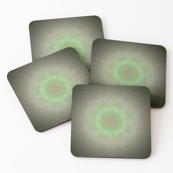 Item preview, Gentle Green Mandala Radiance Sacred Geometry designed and sold by IntelliMindDesigns.