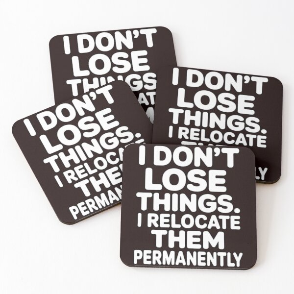 Item preview, Senior Citizen Humor I Don’t Lose Things. I Relocate Them designed and sold by fantasticdesign.