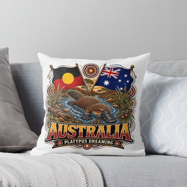 Item preview, Australia Heartland – Aboriginal-Inspired Map Design designed and sold by Holiday-Hunter.