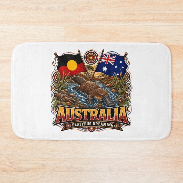 Item preview, Australia Heartland – Aboriginal-Inspired Map Design designed and sold by Holiday-Hunter.