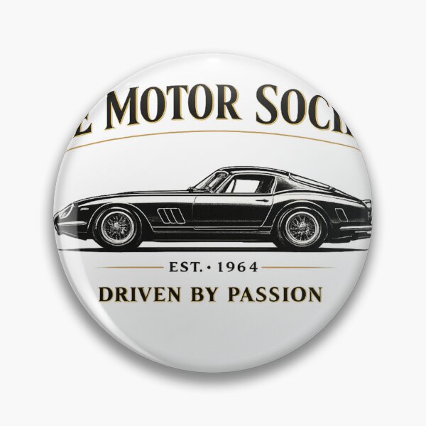 Item preview, The Motor Society – Luxury Vintage Car Club Design | 1960s Grand Touring Automotive Art designed and sold by Ivory Code.