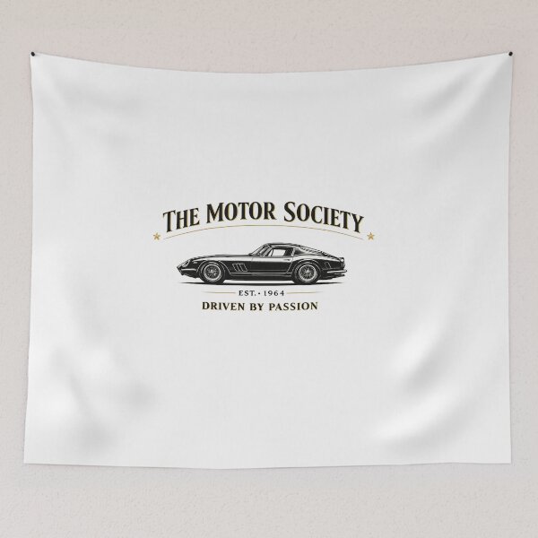 Item preview, The Motor Society – Luxury Vintage Car Club Design | 1960s Grand Touring Automotive Art designed and sold by Ivory Code.