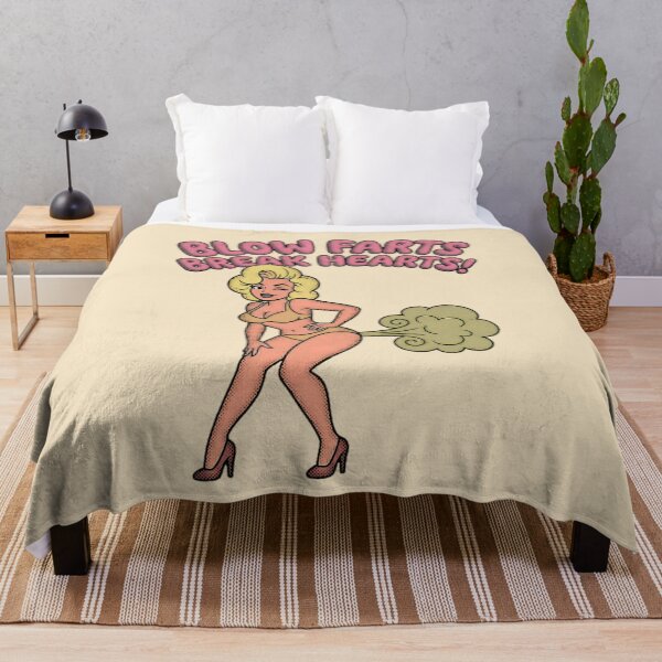 Item preview, Blow Farts Break Hearts Vintage Pin-Up Graphic — Funny Adult Humor Attitude designed and sold by SkTee2k.