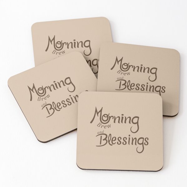 Item preview, Morning Brew and Blessings elegant typography designed and sold by Rubmadesign.