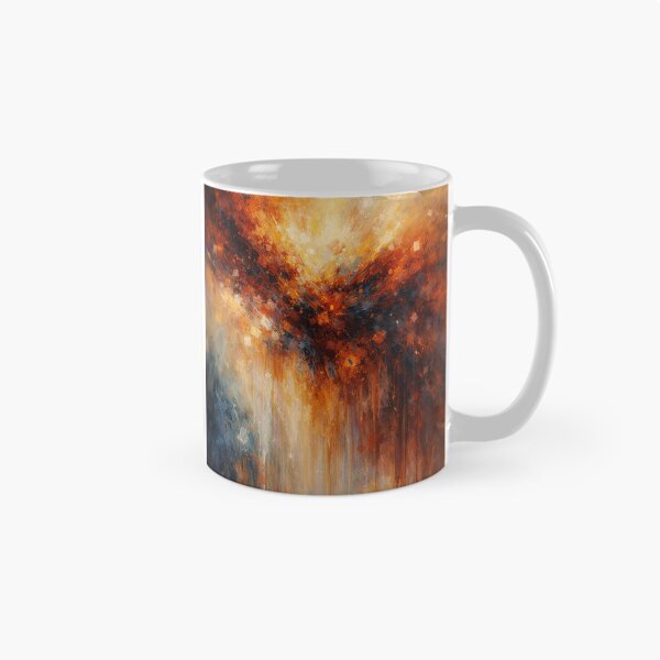 Item preview, Fiery Horizon Abstract Expressionist Art Print designed and sold by Joey Santiago.