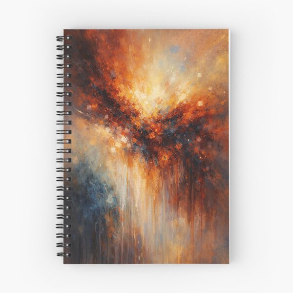 Item preview, Fiery Horizon Abstract Expressionist Art Print designed and sold by Joey Santiago.