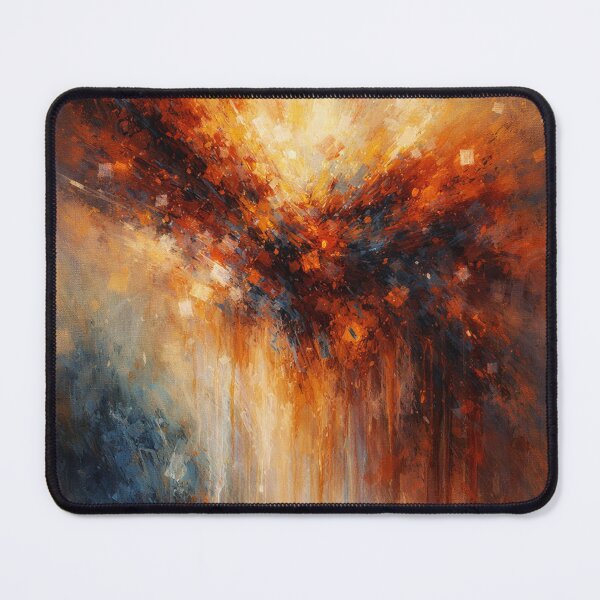 Item preview, Fiery Horizon Abstract Expressionist Art Print designed and sold by Joey Santiago.