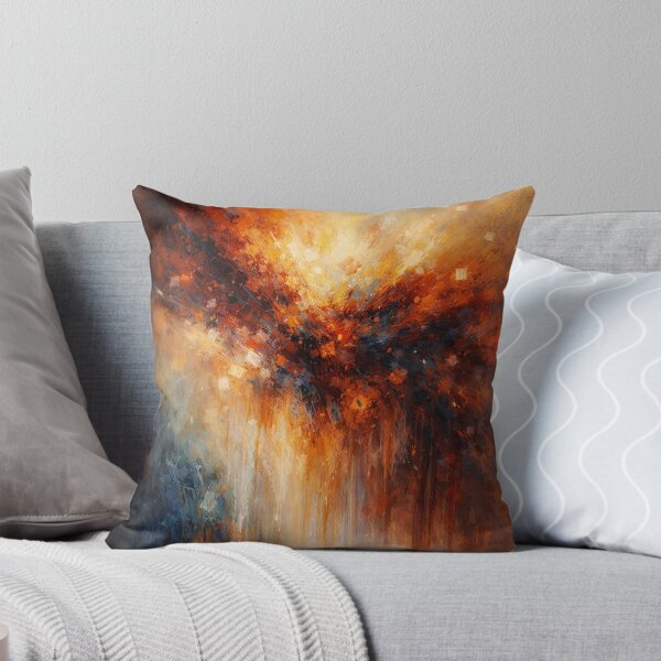 Item preview, Fiery Horizon Abstract Expressionist Art Print designed and sold by Joey Santiago.