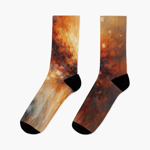 Item preview, Fiery Horizon Abstract Expressionist Art Print designed and sold by Joey Santiago.