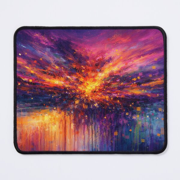 Item preview, Abstract Fire and Ice Expressionist Artwork designed and sold by Joey Santiago.