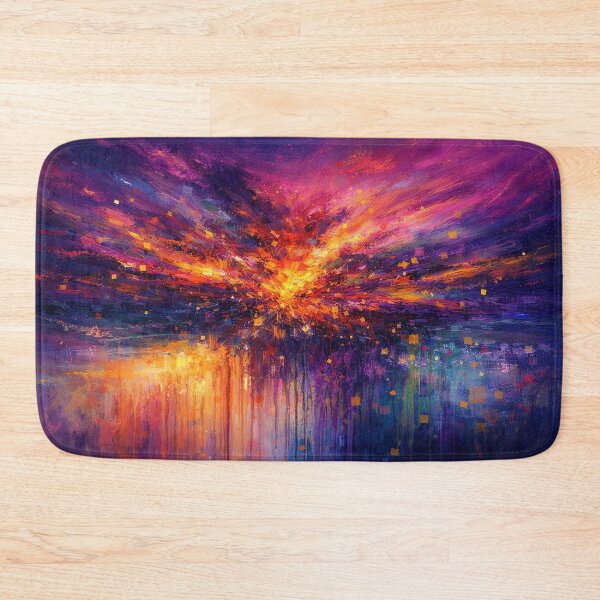 Item preview, Abstract Fire and Ice Expressionist Artwork designed and sold by Joey Santiago.