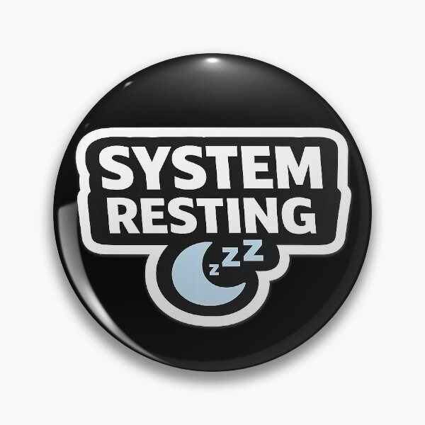 Item preview, System Resting | Funny Low Energy & Introvert Design designed and sold by WestonStudio.