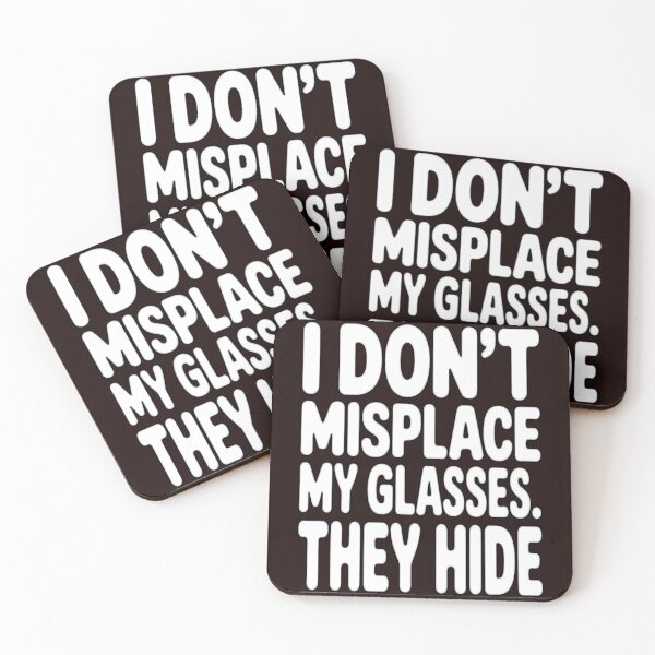 Item preview, Senior Citizen Humor I Don’t Misplace My Glasses. They Hide designed and sold by fantasticdesign.
