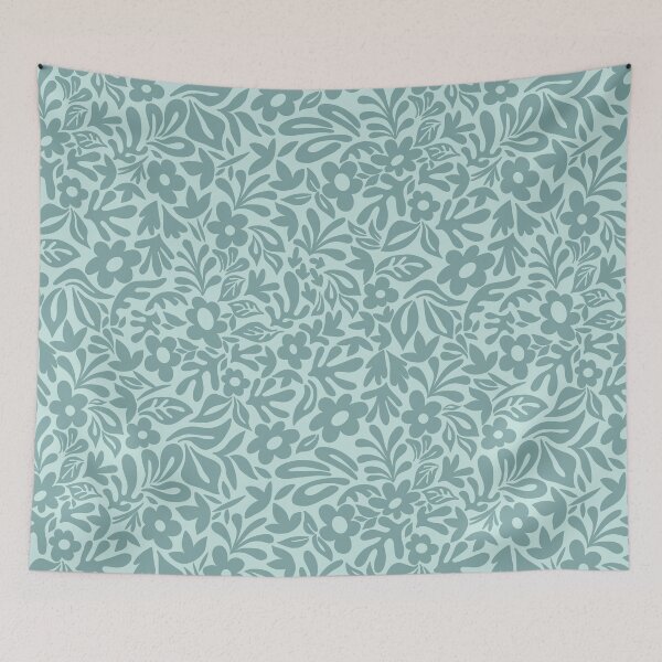 Item preview, Minimalist Core - muted teal‑cyan shade designed and sold by Fabricatemyart.