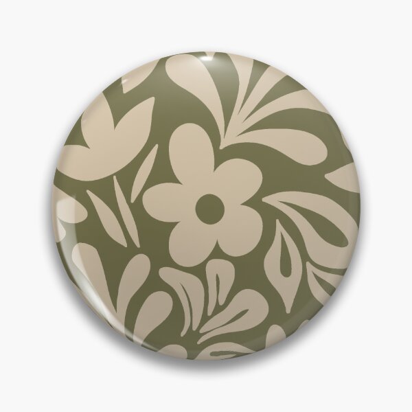 Item preview, Minimalist Core - Olive Drab & Light Khaki Beige designed and sold by Fabricatemyart.