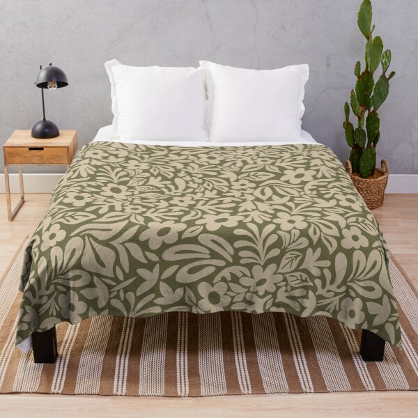 Item preview, Minimalist Core - Olive Drab & Light Khaki Beige designed and sold by Fabricatemyart.