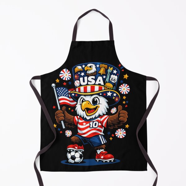 Item preview, USA Eagle soccer mascot football | Patriotic American 250 years 1776-2026 fan gift designed and sold by Youngkev-arts.