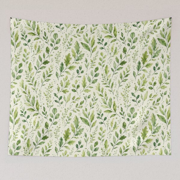 Item preview, Watercolor Green Leaf Pattern Phone Case for Girls | Aesthetic Botanical Leaves Journal for Students | Fresh Green Foliage Blanket for Mom | Botanical Leaf Tote Bag for Teachers designed and sold by VivaFy.