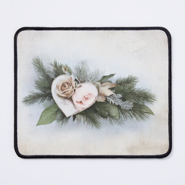 Item preview, Minimal winter floral bouquet with pine and roses designed and sold by olenapetol.