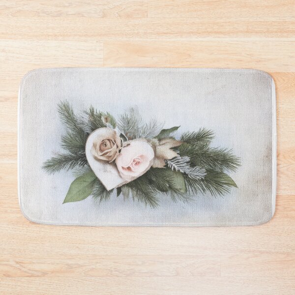 Item preview, Minimal winter floral bouquet with pine and roses designed and sold by olenapetol.
