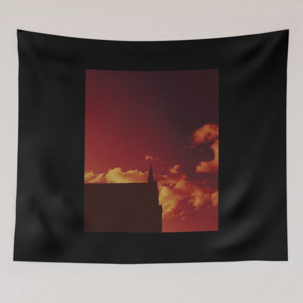 Item preview, dunblane cathedral (scotland) against a red sky (may 2026) designed and sold by photosbykel.