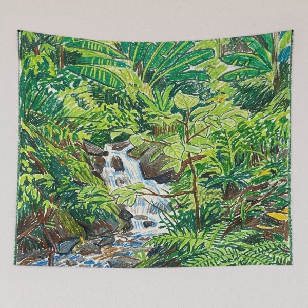 Item preview, Small waterfall in the jungle designed and sold by CristianCEB.