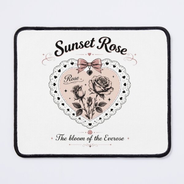 Item preview, Sunset Rose Coquette Heart Lace Design designed and sold by AveniaOficial.
