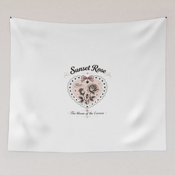Item preview, Sunset Rose Coquette Heart Lace Design designed and sold by AveniaOficial.