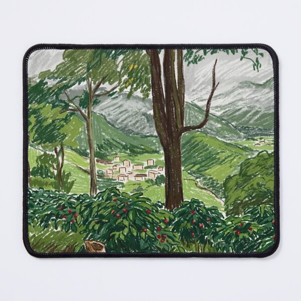 Item preview, Small village nestled among coffee plantations and mountains designed and sold by CristianCEB.