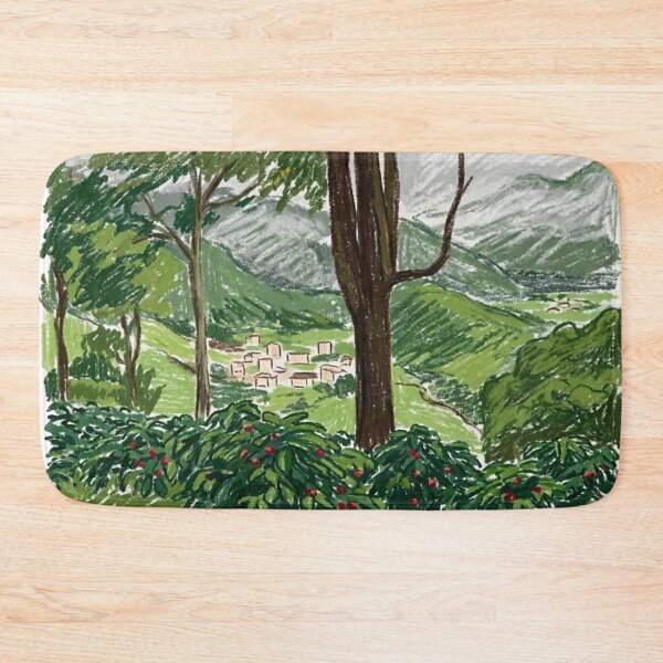 Item preview, Small village nestled among coffee plantations and mountains designed and sold by CristianCEB.