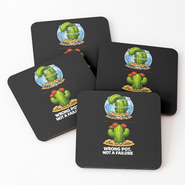 Item preview, Wrong Pot Not a Failure Cactus Motivational Art designed and sold by ArtoryWorks.