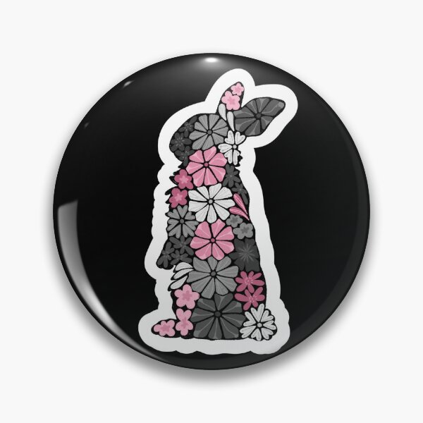 Item preview, Bunny - Demigirl Flag STICKER designed and sold by HannahReeStudio.