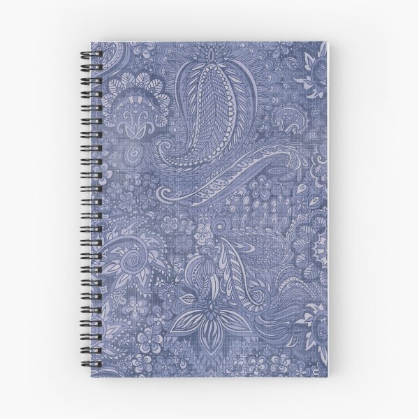 Item preview, Worn blue denim paisley  designed and sold by Marcia and Ron Stacy Studios.