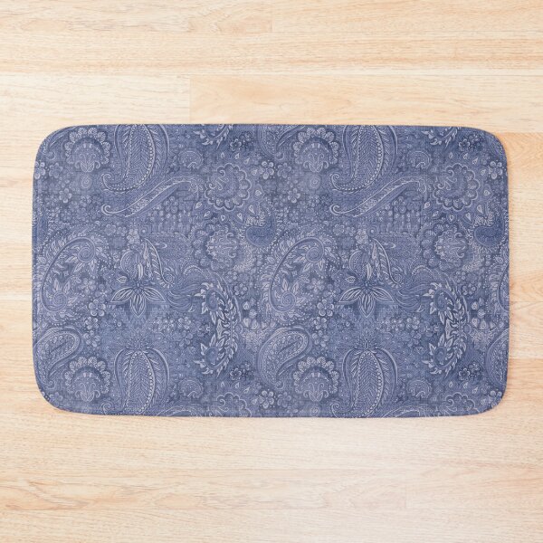 Item preview, Worn blue denim paisley  designed and sold by Marcia and Ron Stacy Studios.