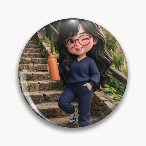 Item preview, Sporty Woman Holding Drink Bottle designed and sold by Azurart2.
