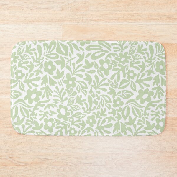 Item preview, Minimalist Core -  White Soft Olive Green designed and sold by Fabricatemyart.